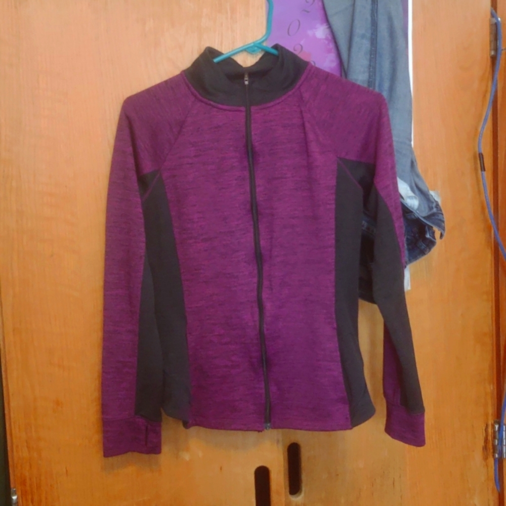 Purple and Black Running sweater